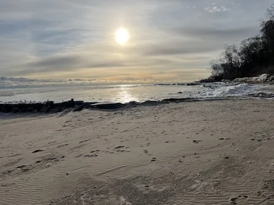 Lake Michigan in the morning.