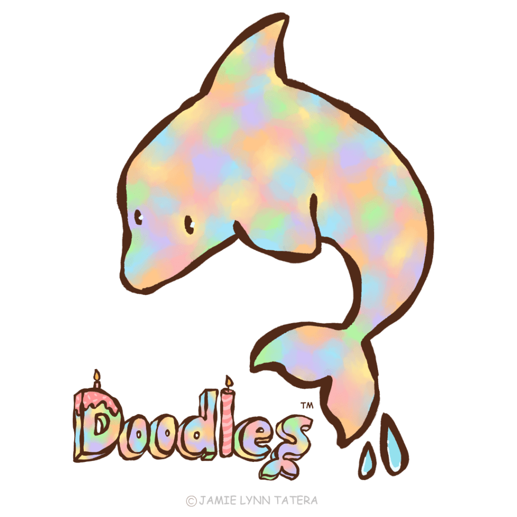 Doodles the dolphin, representing helpful action