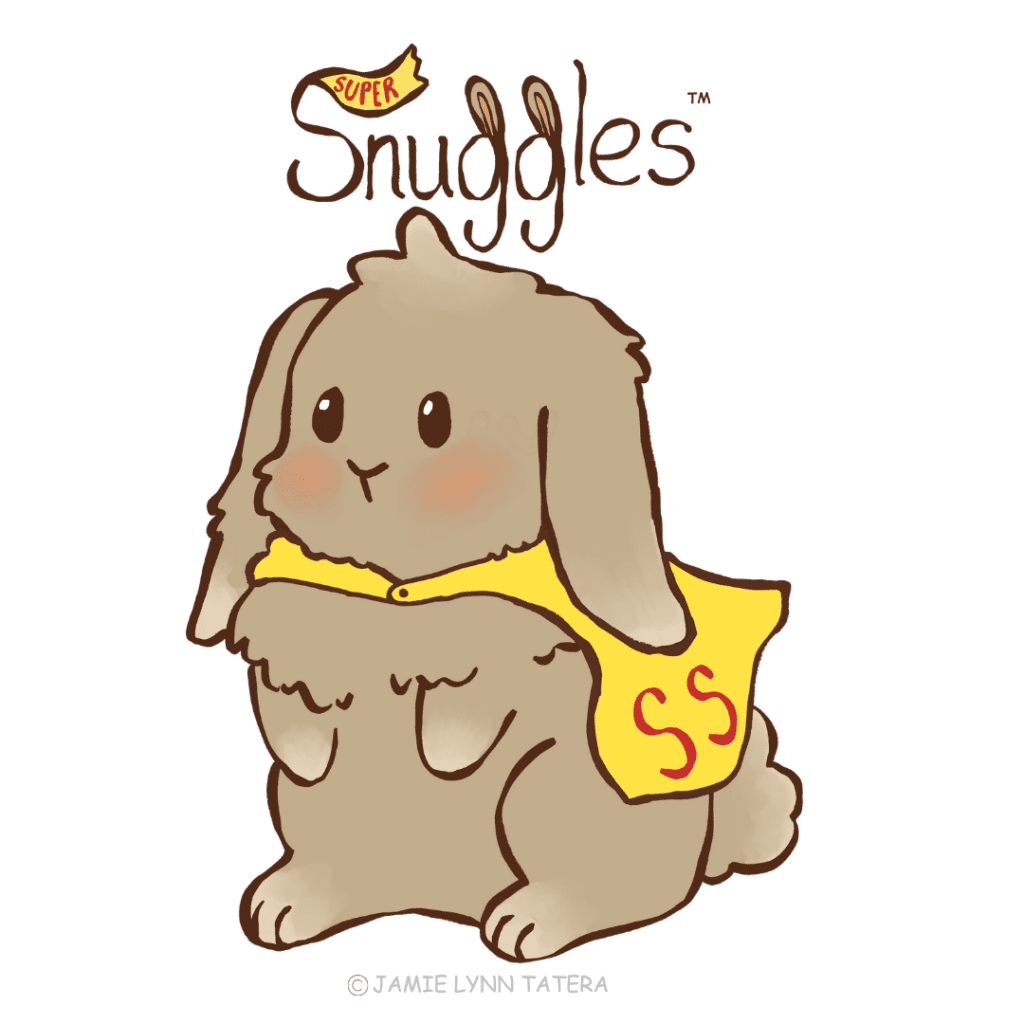 Snuggles the bunny, representing self-kindness
