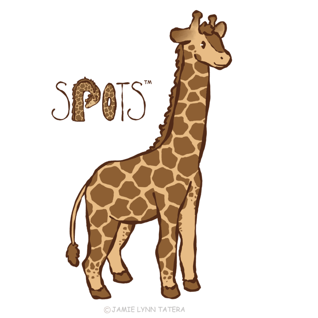 Spots the giraffe, representing mindful awareness