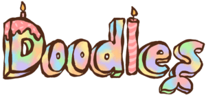 Doodles the dolphin stylized name graphic, Resilience Habit Animal representing helpful actions