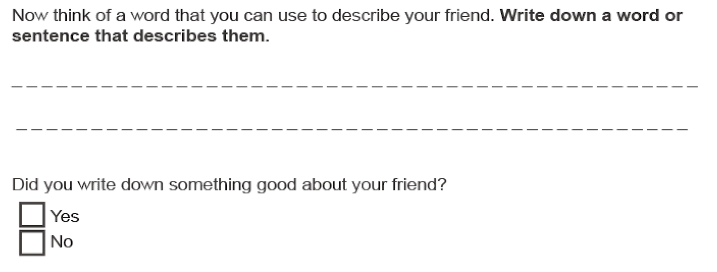 Exercise from the Mindfulness & Self-Compassion Workbook For Kids, Volume 2